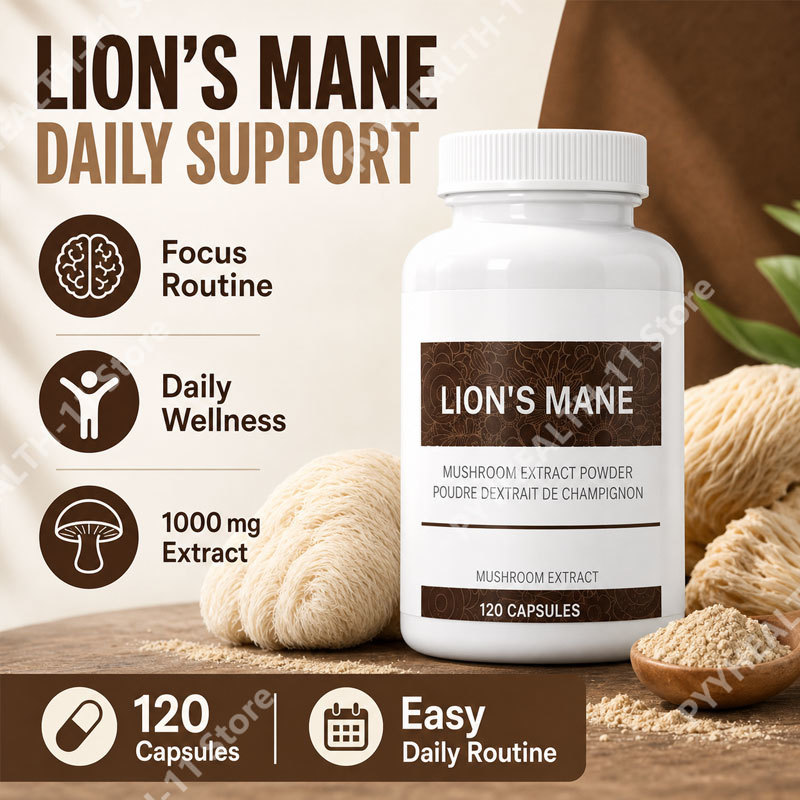 Lion Mane Mushroom - Suplemento de Cogumelo Lion's Mane em