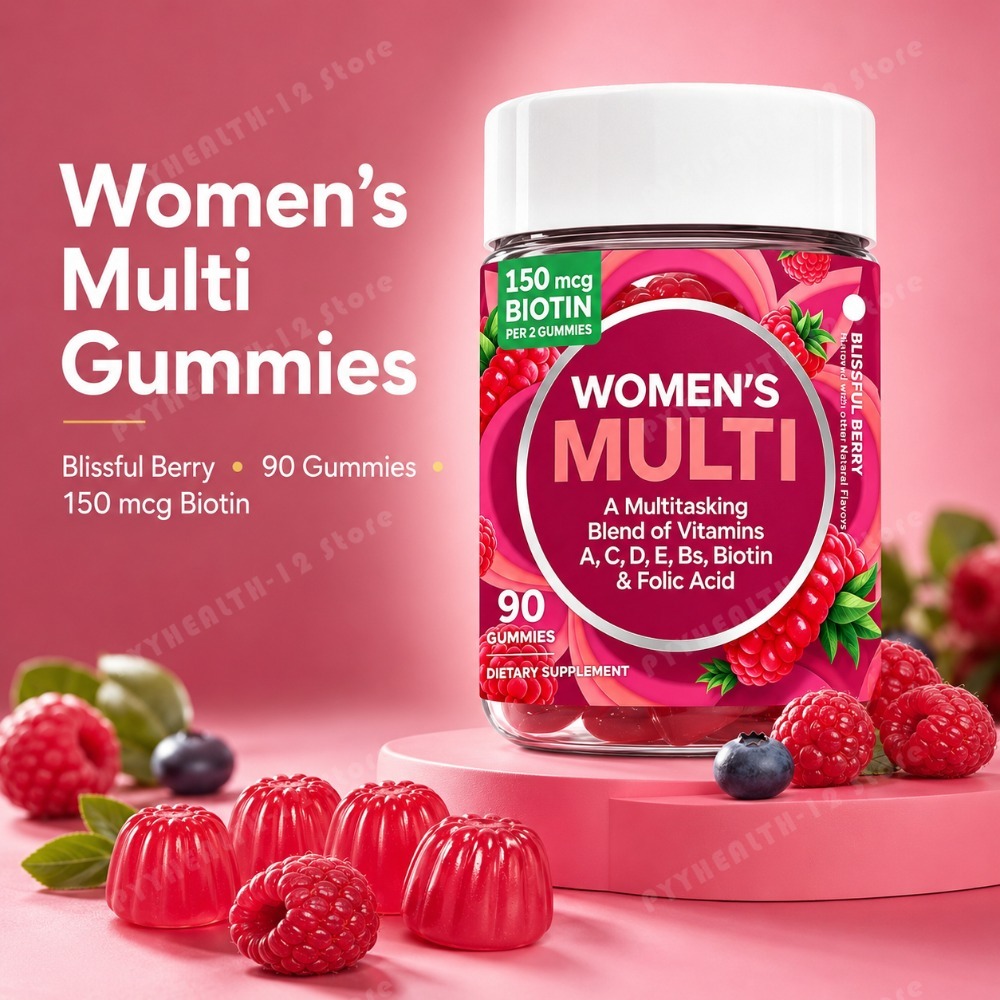 Multivitamin Gummy Adult - Gomas Multivitamínicas Femininas 90 Unidades com