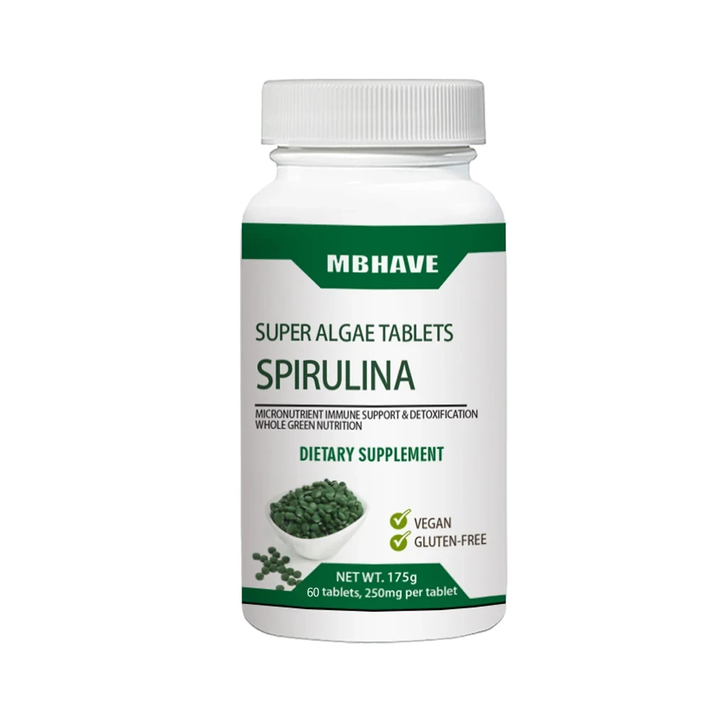 Spirulina Tablet Organic - Grande negócio frete grátis poluição natural