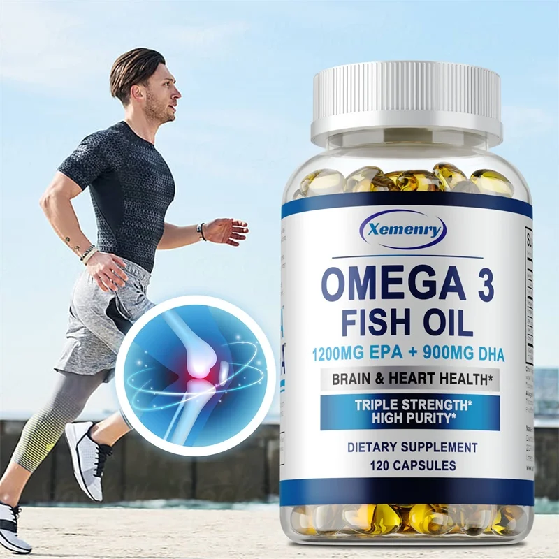 Omega 3 Fish Oil - Suplemento de óleo de peixe Omega