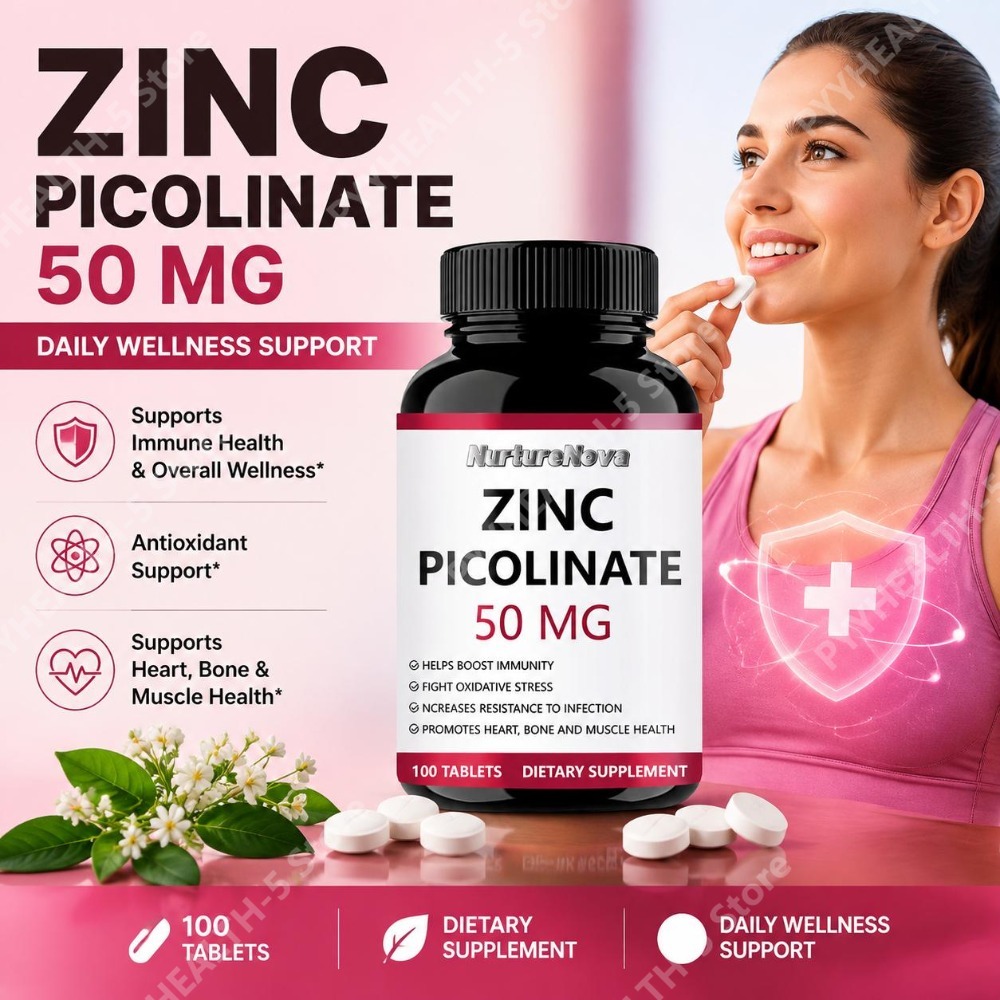 Zinc Supplement 50Mg - Comprimidos de Picolinato de Zinco para