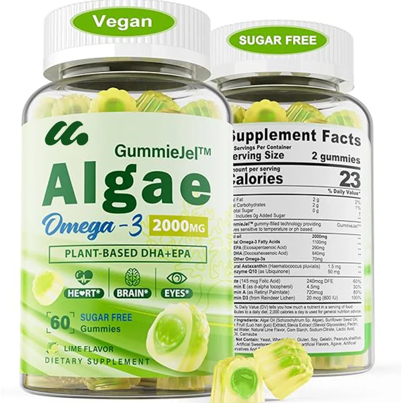 Multivitamin Gummy Adult - Gomas vegetarianas de suplemento Omega 3,
