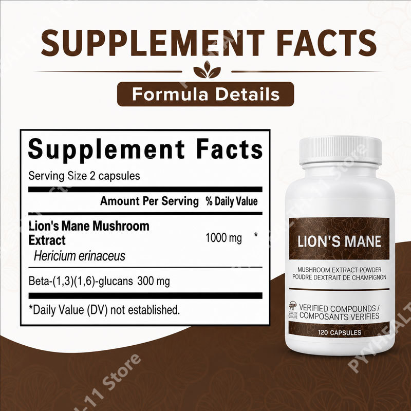 Suplemento de Cogumelo Lion's  - Lion Mane Mushroom avaliação e preço