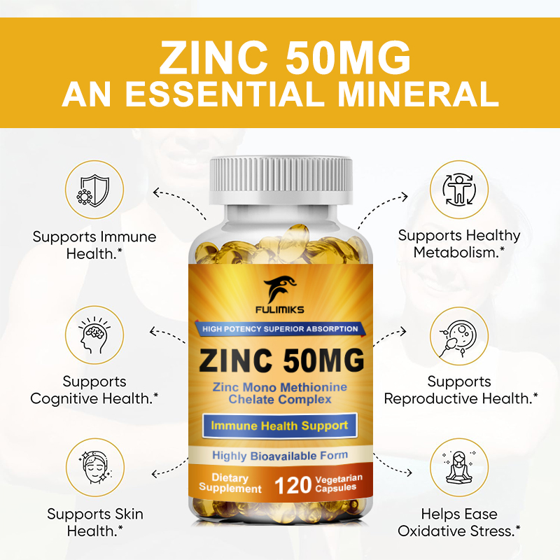 Cápsulas de zinco puro premium - Zinc Supplement 50Mg avaliação e preço