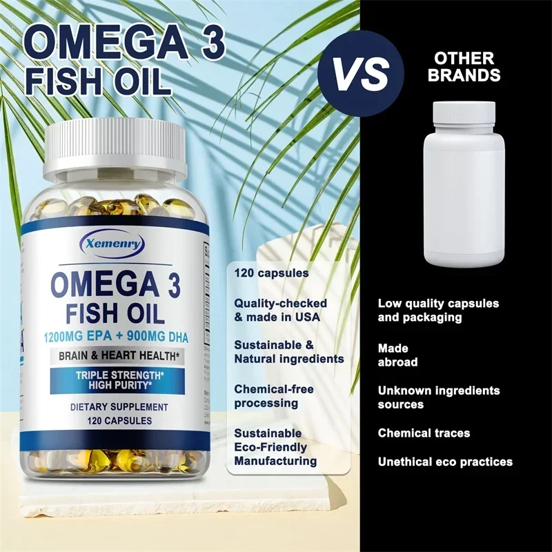 Suplemento de óleo de peixe Om - Omega 3 Fish Oil avaliação e preço
