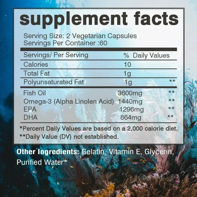Cápsulas de Óleo de Peixe Ômeg - Omega 3 Fish Oil avaliação e preço