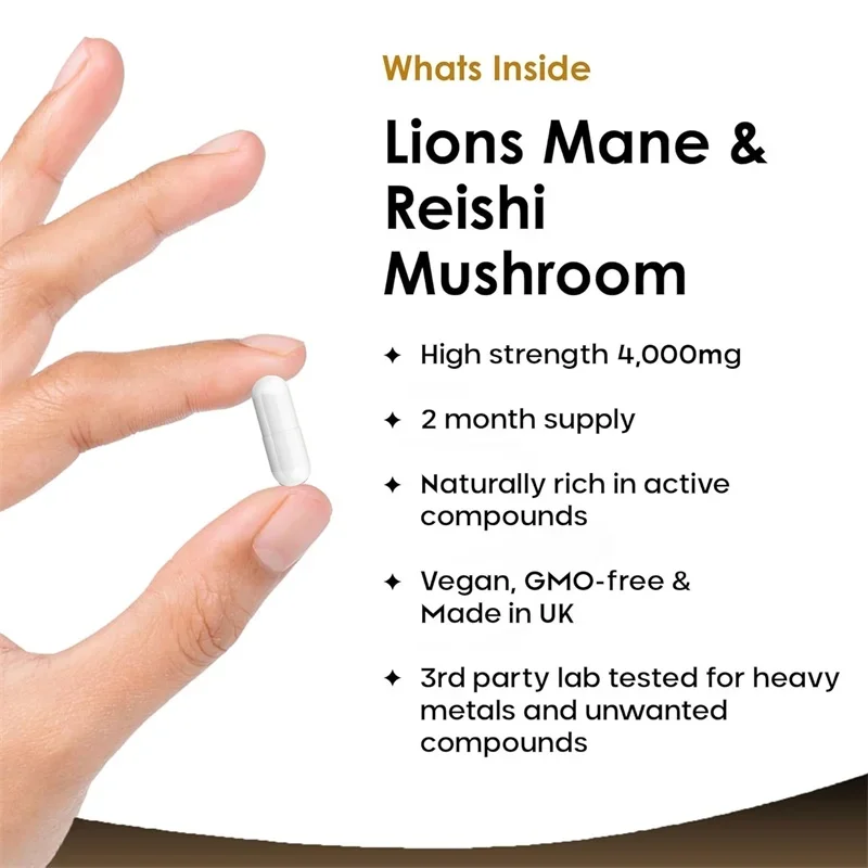 Cogumelo Lion's Mane & Reishi  - Lion Mane Mushroom avaliação e preço