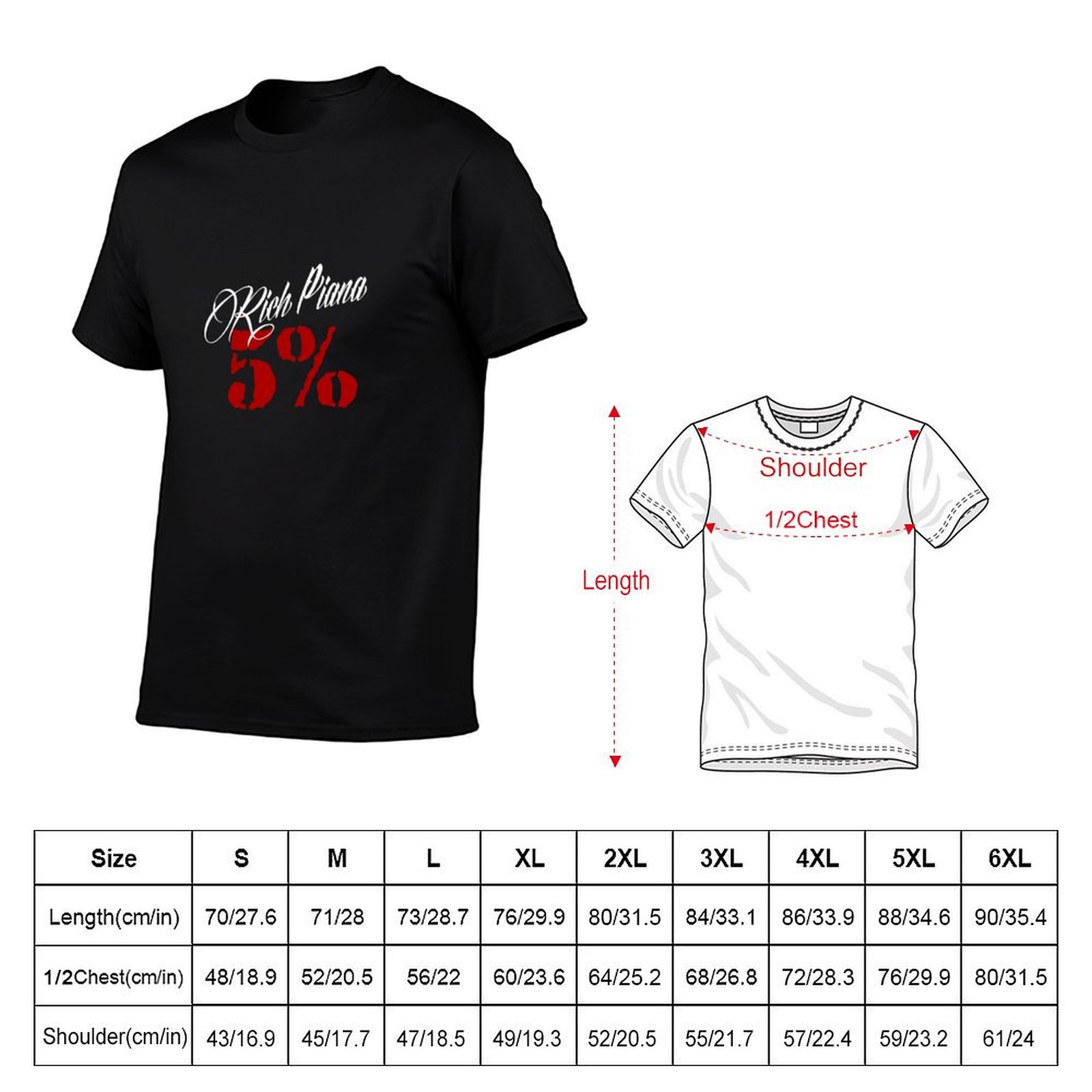 Camiseta clássica Rich Piana 5 - Nutrition Fitness Paris avaliação e preço