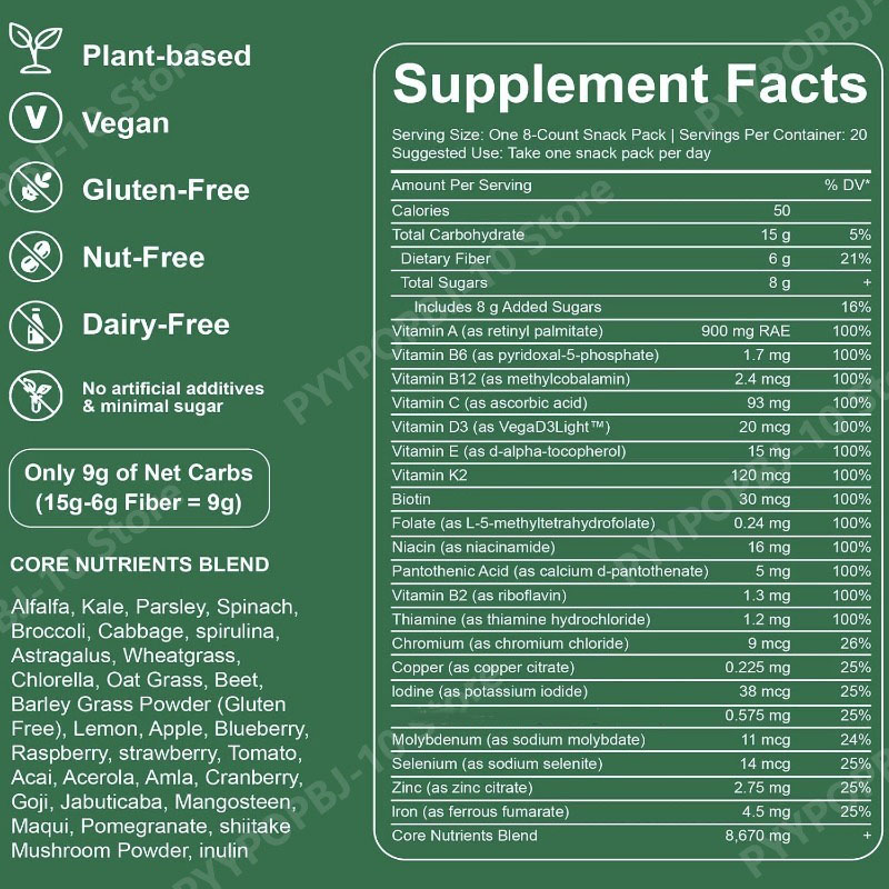 Gomas Orgânicas de Clorela e S - Multivitamin Gummy Adult avaliação e preço