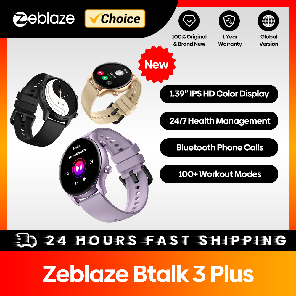 Zeblaze-Btalk 3 Plus Smartwatc - Nutrition Gym avaliação e preço