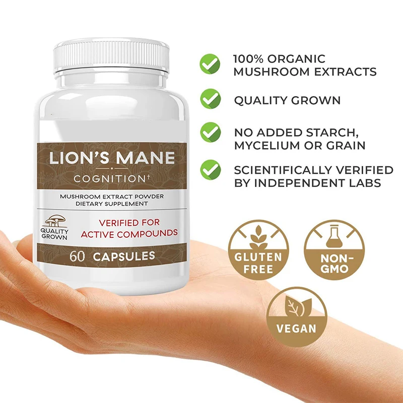 As cápsulas de cogumelo Ganode - Lion Mane Mushroom avaliação e preço