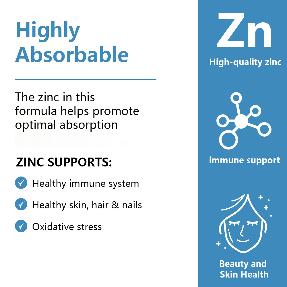 Cápsulas de Suplemento de Zinc - Zinc Supplement 50Mg avaliação e preço